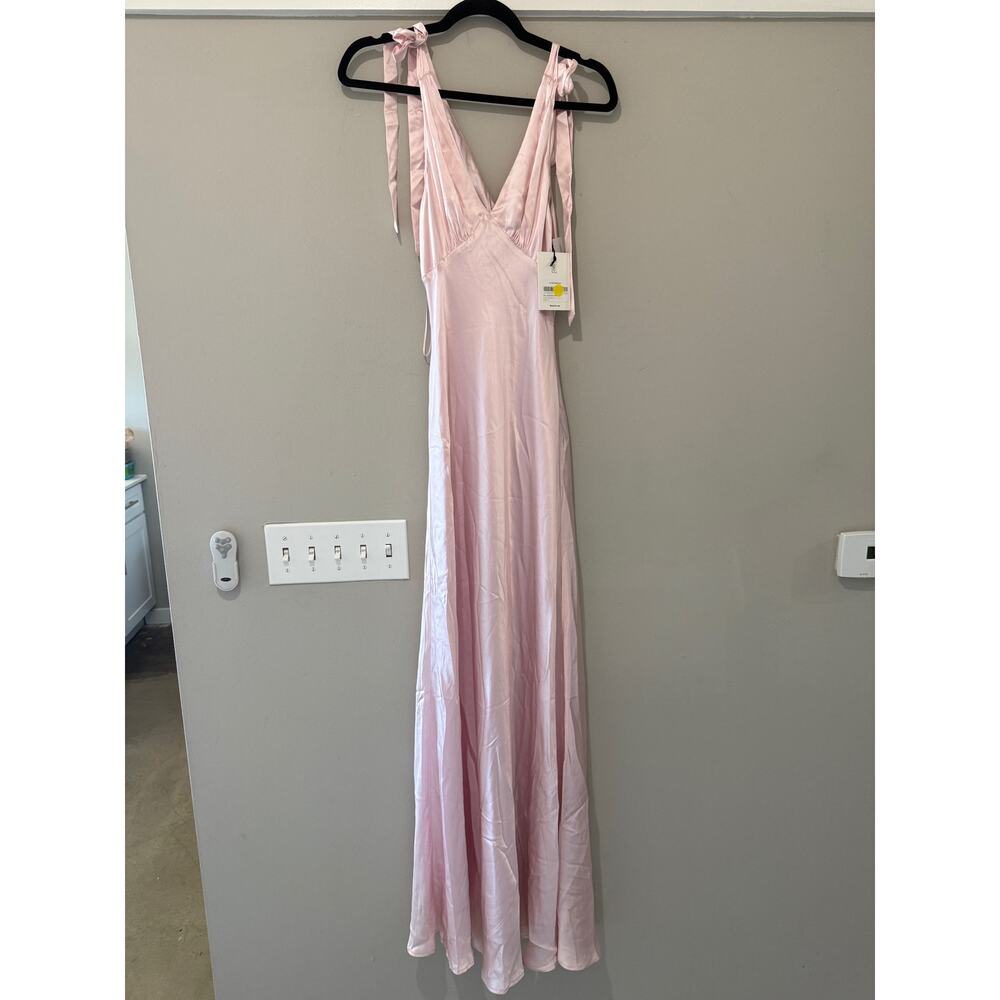 New Reformation Pernille Silk Dress - Picture 2 of 6